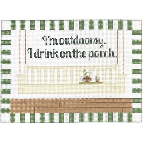I'm Outdoorsy - on the Porch Painted Canvas Rachel Donley 