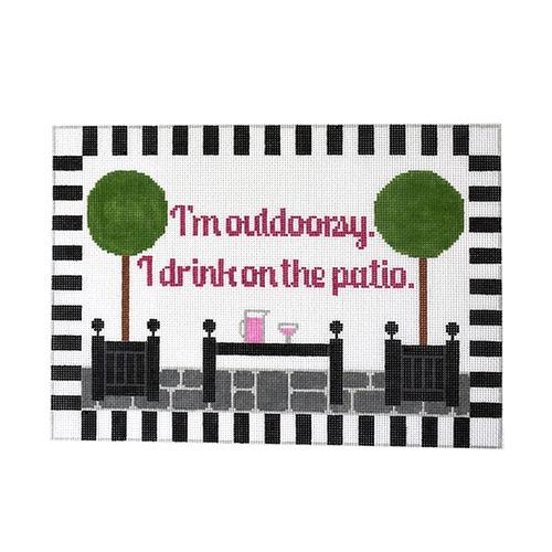 I'm Outdoorsy/Patio Painted Canvas Rachel Donley 