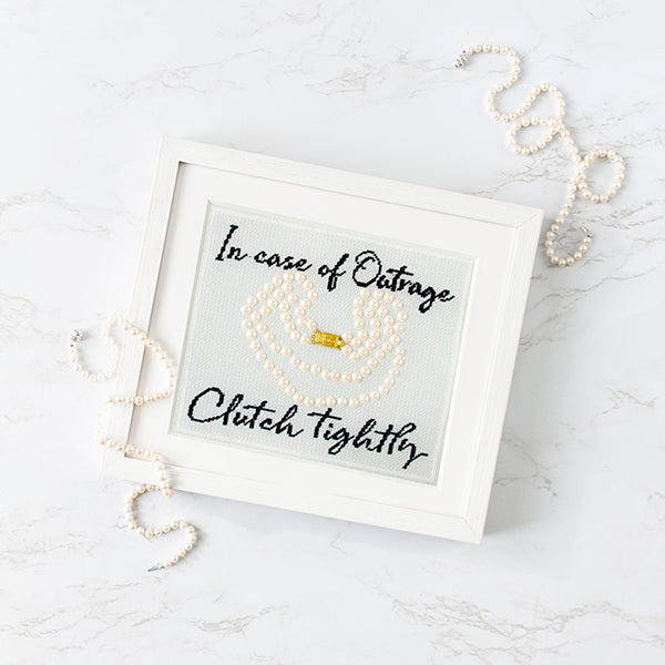 In Case of Outrage Kit Needlepoint To Go 
