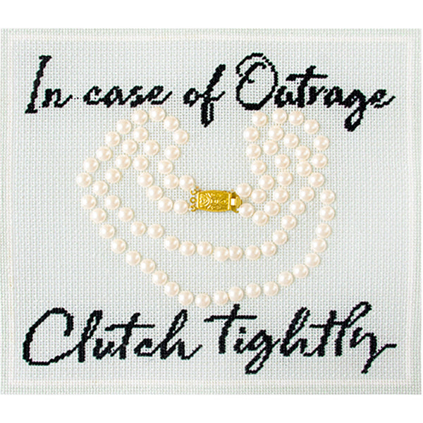 In Case of Outrage Kit Needlepoint To Go 
