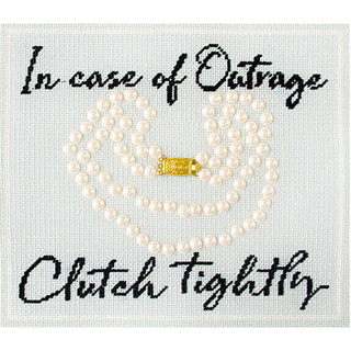 In Case of Outrage Kit Needlepoint To Go 
