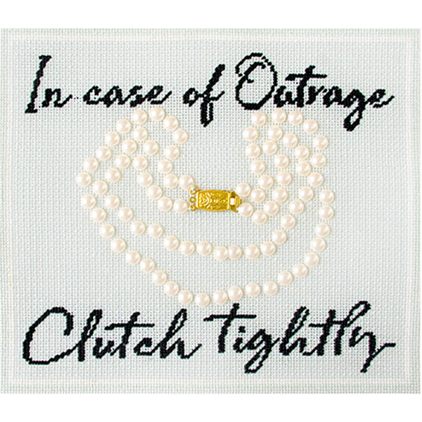 In Case of Outrage Kit Needlepoint To Go 

