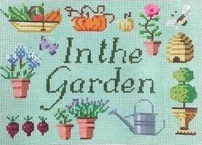In the Garden Sign Painted Canvas Kirk & Bradley  - 1