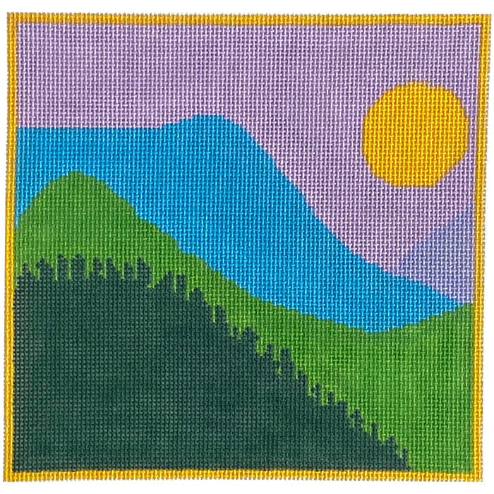 In the Mountains Painted Canvas Alice & Blue 