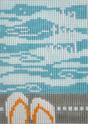 In The Pool Painted Canvas Pippin 
