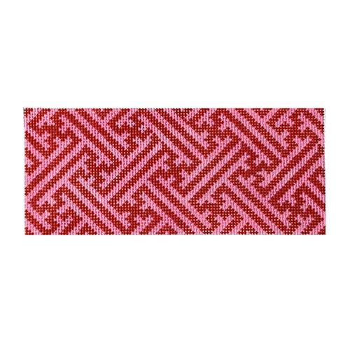 Insert   Chinoiserie Lattice   Red/Pink Painted Canvas Kate Dickerson Needlepoint Collections  - 1