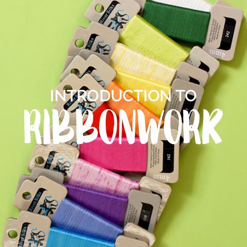Introduction to Ribbonwork Online Class Online Course Needlepoint.Com 