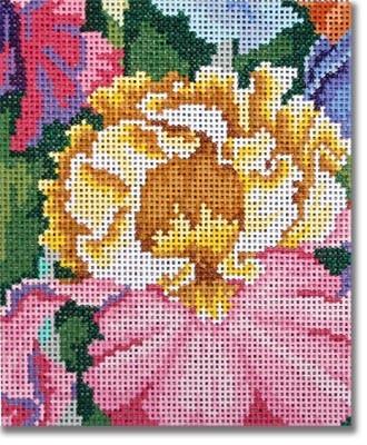 Iris Paradise   Small Painted Canvas CBK Needlepoint Collections  - 1