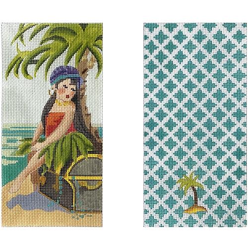 Island Lady Eyeglass Case Painted Canvas Colors of Praise 