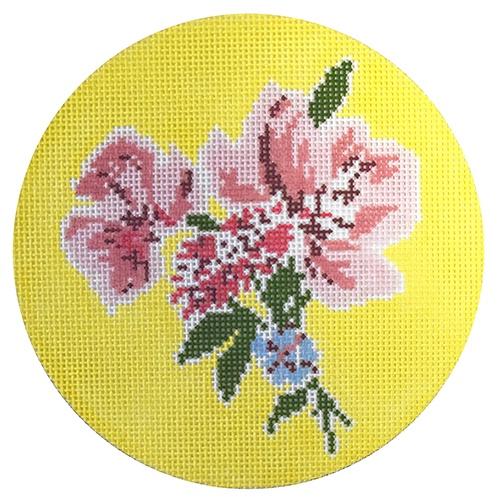 Isleboro Eve Bouquet Painted Canvas The Plum Stitchery 