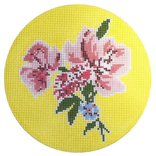 Isleboro Eve Bouquet Painted Canvas The Plum Stitchery  - 1
