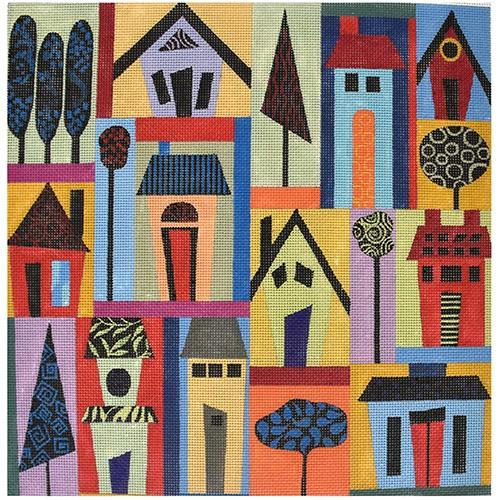 It Takes a Village Painted Canvas PLD Designs  - 1