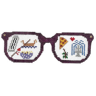 Italy Sunglasses with Stitch Guide Painted Canvas The Princess & Me 
