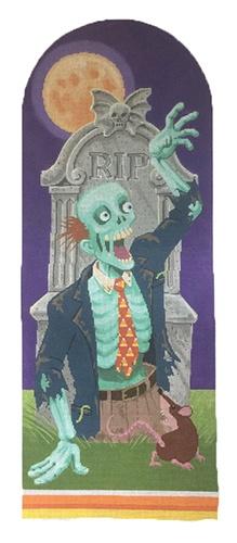 J. Creepers Zombie Painted Canvas Labors of Love Needlepoint  - 1