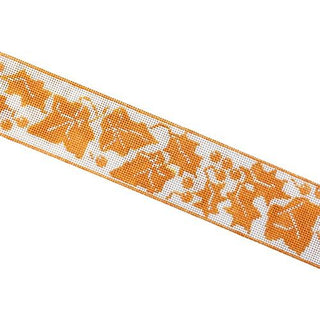 J Holly and Ivy Gusset   Gold Painted Canvas Whimsy & Grace
