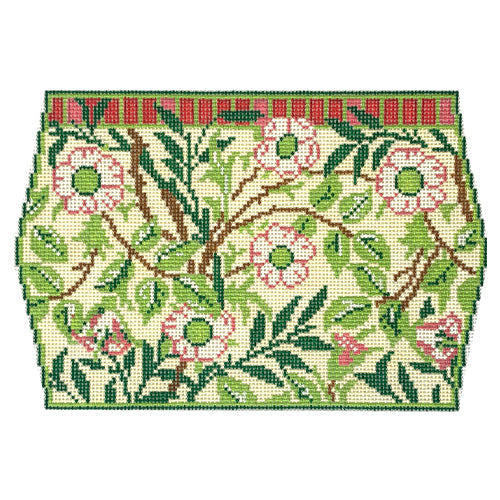 J Wm's Sweetbriar Needle Case Painted Canvas Whimsy & Grace - 1