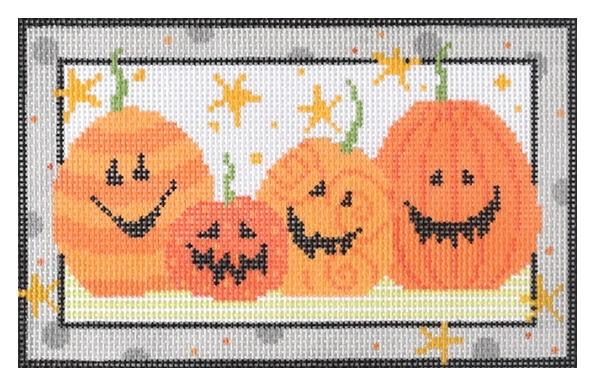 Jack O Lanterns Painted Canvas Pippin  - 1