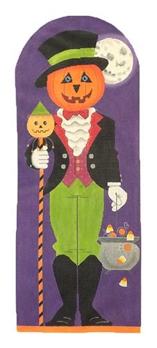 Jack O'Lantern Painted Canvas Labors of Love Needlepoint  - 1