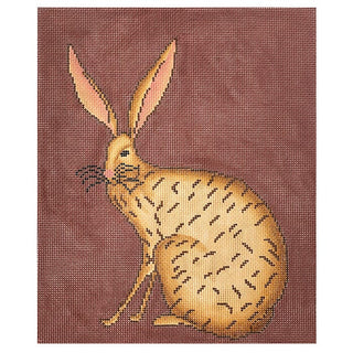 Jack Rabbit Resting Painted Canvas Cooper Oaks Design 
