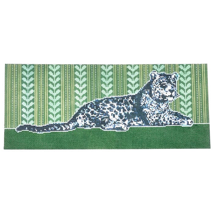 Jaguar Lumbar Pillow Canvas Painted Canvas KCN Designers 