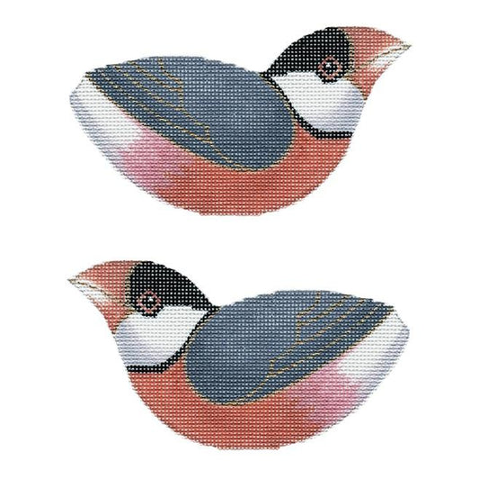 Java Sparrow Painted Canvas Labors of Love Needlepoint 