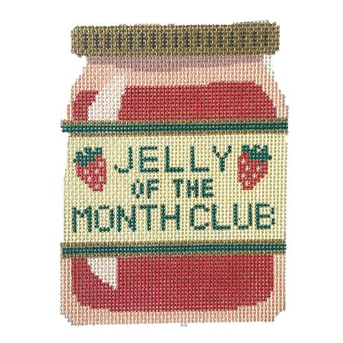 Jelly of the Month Club - Strawberry Painted Canvas Stitch Rock Designs 