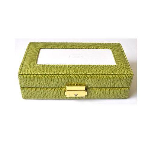 Jewelry Case Green--Holds BB canvas Leather Goods Lee's Leather Goods 