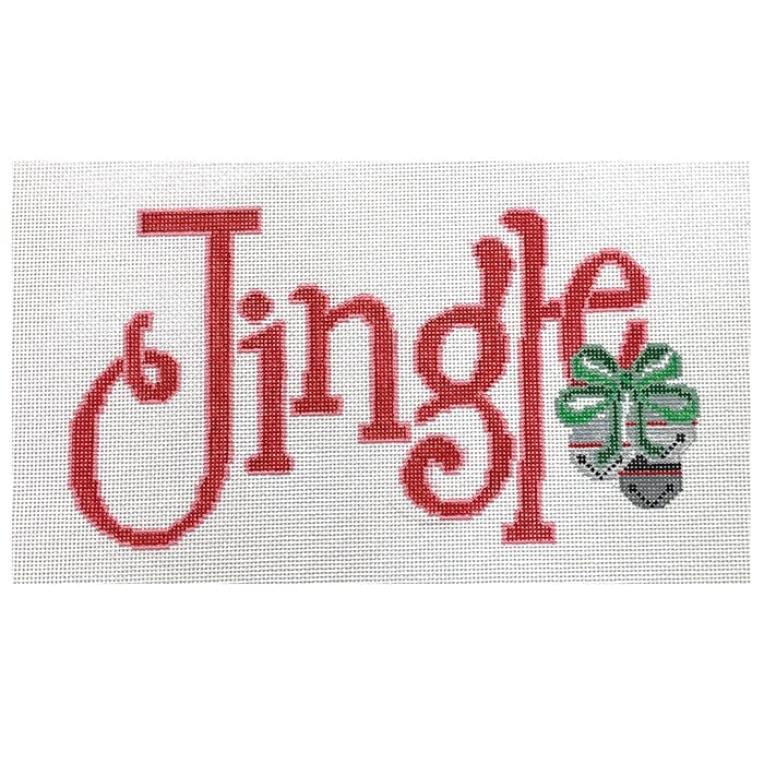 Jingle on 18 mesh Painted Canvas CanvasWorks 