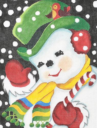 Jolly Snowman Painted Canvas Raymond Crawford Designs 