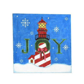 JOY Lighthouse Painted Canvas Pepperberry Designs 
