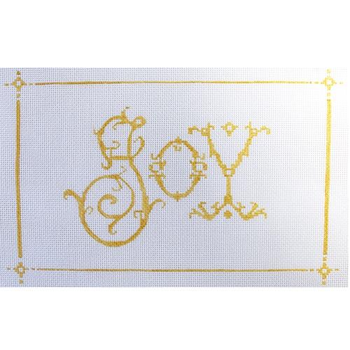 Joy Painted Canvas The Plum Stitchery 