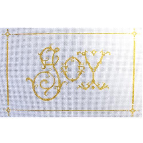 Joy Painted Canvas The Plum Stitchery  - 1