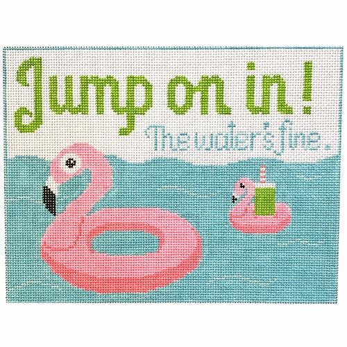 Jump On In! Painted Canvas Rachel Donley  - 1