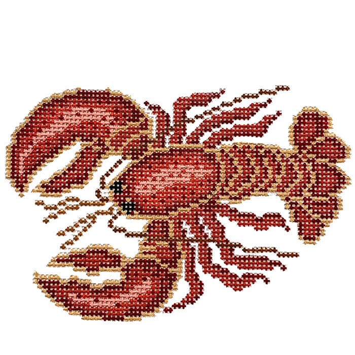 Just Lobster on 13 mesh Painted Canvas CanvasWorks 