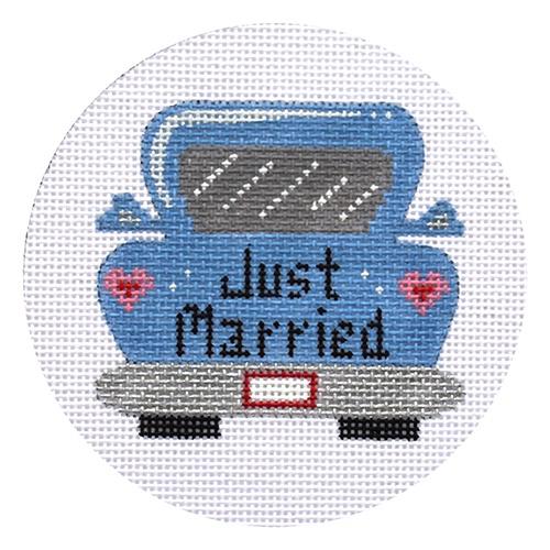 Just Married Car Painted Canvas Danji Designs 