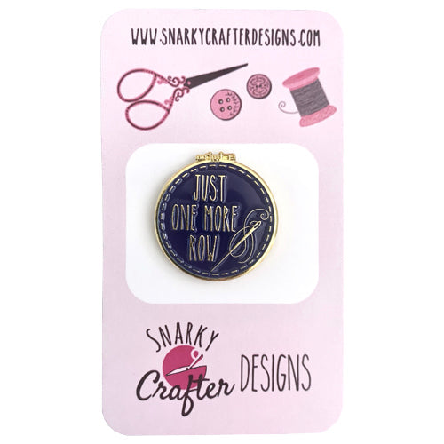 Just One More Row Needleminder Accessories Snarky Crafter Designs Blue 
