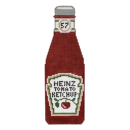Ketchup Bottle Painted Canvas C'ate La Vie 