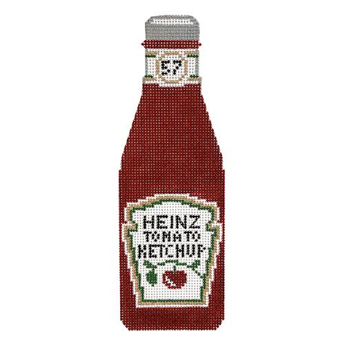 Ketchup Bottle Painted Canvas C'ate La Vie 
