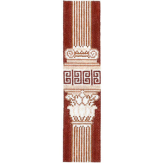 Key Column Keyfob   Terracotta Painted Canvas Rachel Barri Designs 
