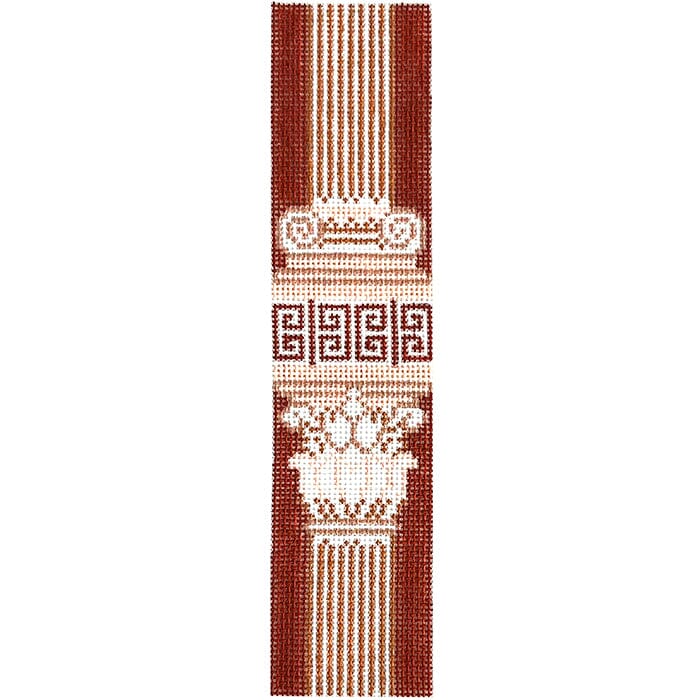 Key Column Keyfob   Terracotta Painted Canvas Rachel Barri Designs 
