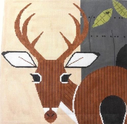 Key Deer Painted Canvas Charley Harper 