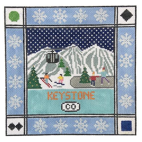 Keystone Square Painted Canvas Doolittle Stitchery  - 1