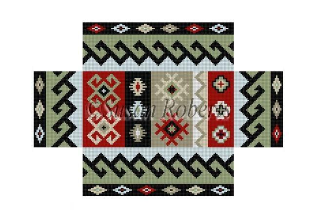 Kilim 1 Brick Cover Painted Canvas Susan Roberts Needlepoint Designs, Inc. 
