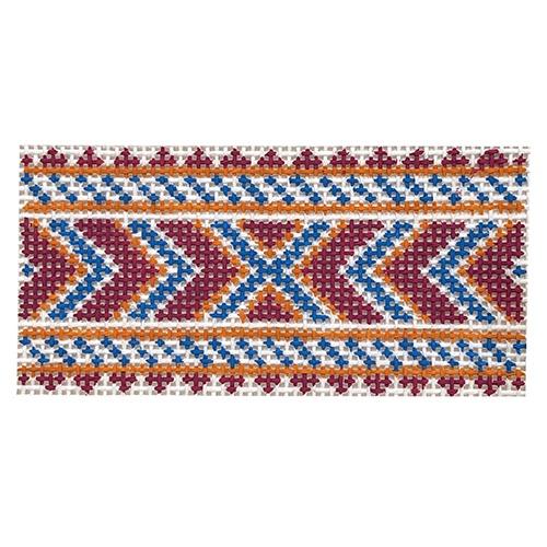 Kilim Insert Painted Canvas Anne Fisher Needlepoint LLC 