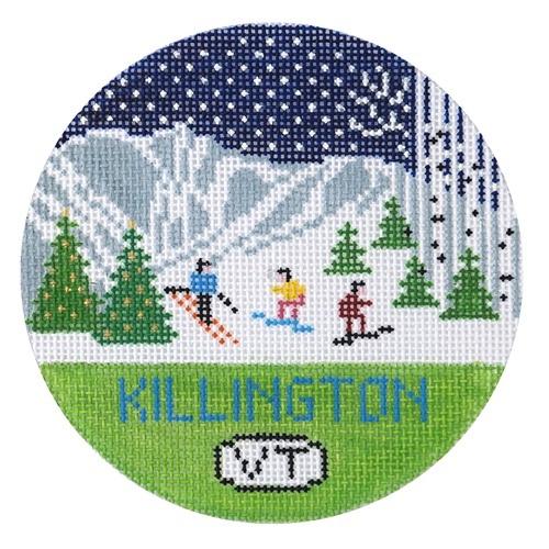 Killington Ornament Painted Canvas Doolittle Stitchery  - 1