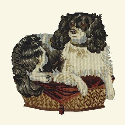 King Charles Spaniel Needlepoint Kit Kits Elizabeth Bradley Design Winter White 
