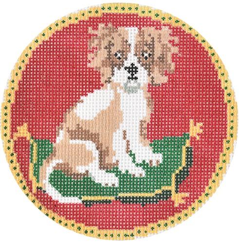King Charles Spaniel Painted Canvas Tina Griffin Designs  - 1