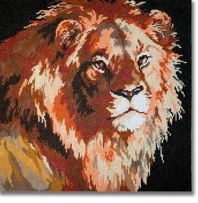 King of the Jungle Painted Canvas CBK Needlepoint Collections 