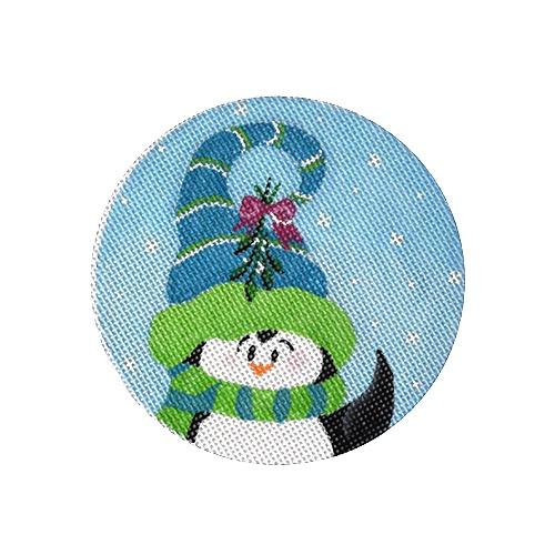 Kiss Me Penguin Painted Canvas Pepperberry Designs  - 1