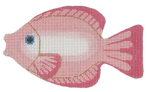 Kissing Fish Painted Canvas Labors of Love Needlepoint  - 1